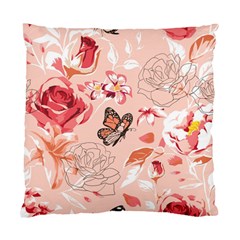 Beautiful-seamless-spring-pattern-with-roses-peony-orchid-succulents Standard Cushion Case (two Sides) by Pakemis