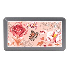 Beautiful-seamless-spring-pattern-with-roses-peony-orchid-succulents Memory Card Reader (mini) by Pakemis