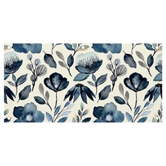 Indigo-watercolor-floral-seamless-pattern Banner And Sign 4  X 2 