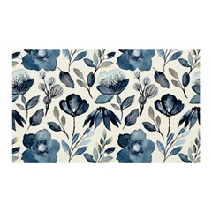 Indigo-watercolor-floral-seamless-pattern Banner And Sign 5  X 3 