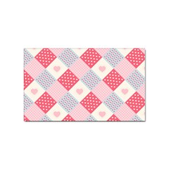 Cute-kawaii-patches-seamless-pattern Sticker (rectangular)