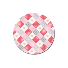 Cute-kawaii-patches-seamless-pattern Magnet 3  (round) by Pakemis