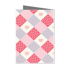 Cute-kawaii-patches-seamless-pattern Mini Greeting Cards (pkg Of 8) by Pakemis