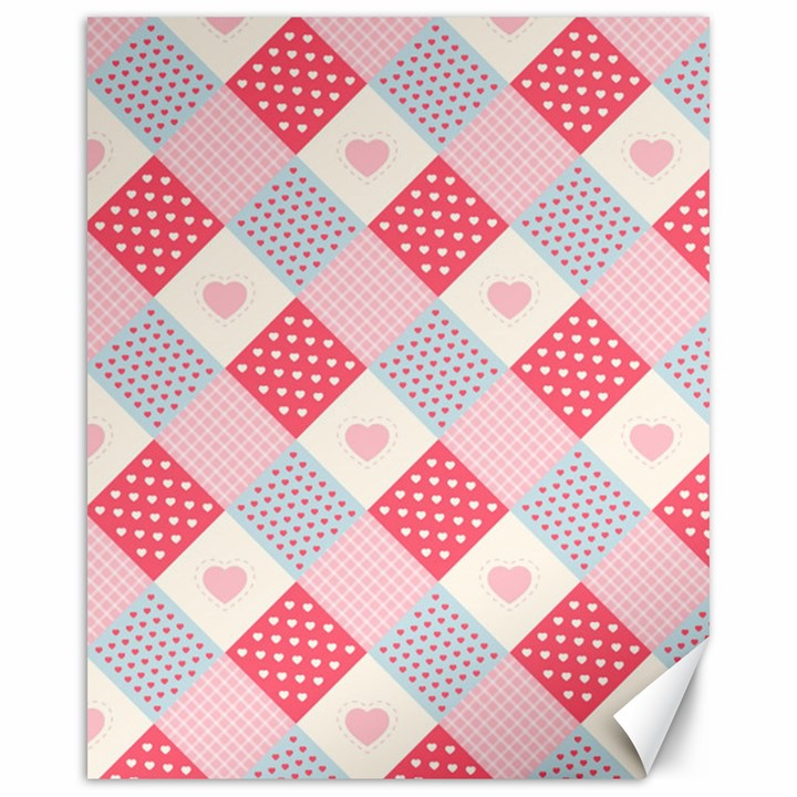 Cute-kawaii-patches-seamless-pattern Canvas 16  x 20 