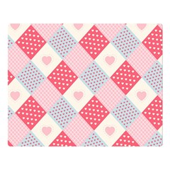 Cute-kawaii-patches-seamless-pattern Double Sided Flano Blanket (large) by Pakemis