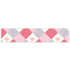 Cute-kawaii-patches-seamless-pattern Small Flano Scarf by Pakemis