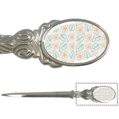 Hand-drawn-cute-flowers-with-leaves-pattern Letter Opener