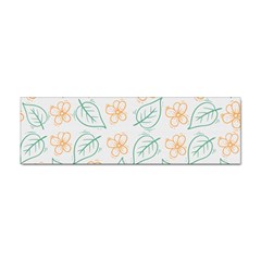 Hand-drawn-cute-flowers-with-leaves-pattern Sticker (Bumper)