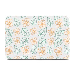 Hand-drawn-cute-flowers-with-leaves-pattern Plate Mats