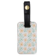 Hand-drawn-cute-flowers-with-leaves-pattern Luggage Tag (one side)