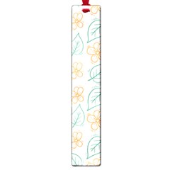 Hand-drawn-cute-flowers-with-leaves-pattern Large Book Marks