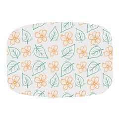 Hand-drawn-cute-flowers-with-leaves-pattern Mini Square Pill Box by Pakemis