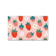 Strawberry-seamless-pattern Sticker Rectangular (10 Pack) by Pakemis