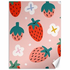 Strawberry-seamless-pattern Canvas 18  X 24  by Pakemis