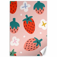 Strawberry-seamless-pattern Canvas 20  X 30  by Pakemis