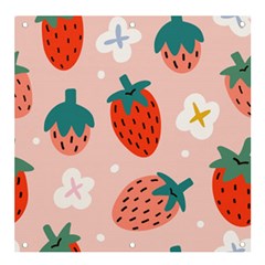 Strawberry-seamless-pattern Banner And Sign 4  X 4 