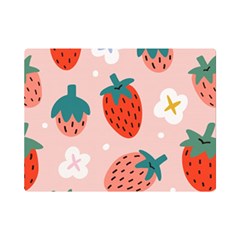 Strawberry-seamless-pattern Flano Blanket (mini)