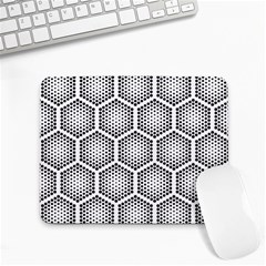 Halftone-tech-hexagons-seamless-pattern Small Mousepad