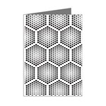 Halftone-tech-hexagons-seamless-pattern Mini Greeting Cards (Pkg of 8) Right