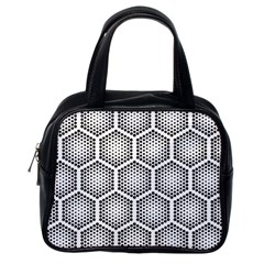 Halftone-tech-hexagons-seamless-pattern Classic Handbag (one Side) by Pakemis