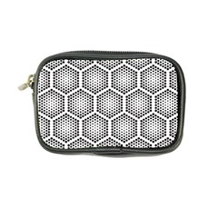 Halftone-tech-hexagons-seamless-pattern Coin Purse by Pakemis