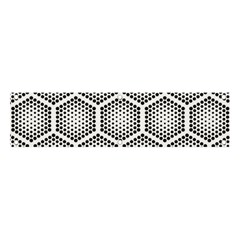 Halftone-tech-hexagons-seamless-pattern Banner And Sign 4  X 1  by Pakemis