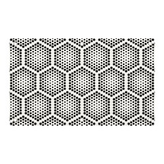 Halftone-tech-hexagons-seamless-pattern Banner And Sign 5  X 3  by Pakemis