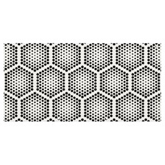 Halftone-tech-hexagons-seamless-pattern Banner And Sign 8  X 4 