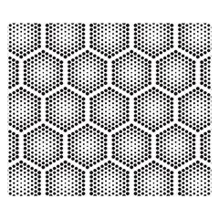 Halftone-tech-hexagons-seamless-pattern Flano Blanket (small)