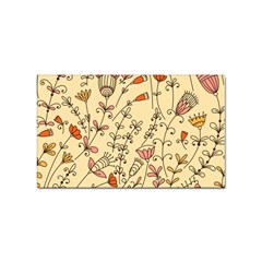 Seamless-pattern-with-different-flowers Sticker (rectangular)