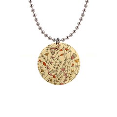 Seamless-pattern-with-different-flowers 1  Button Necklace