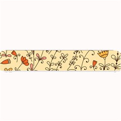 Seamless-pattern-with-different-flowers Small Bar Mat by Pakemis