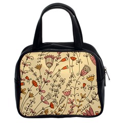 Seamless-pattern-with-different-flowers Classic Handbag (Two Sides)