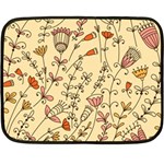 Seamless-pattern-with-different-flowers Fleece Blanket (Mini) 35 x27  Blanket