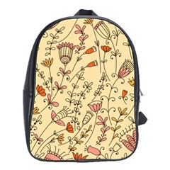 Seamless-pattern-with-different-flowers School Bag (Large)