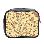 Seamless-pattern-with-different-flowers Mini Toiletries Bag (Two Sides) Back