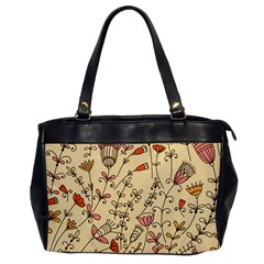 Seamless-pattern-with-different-flowers Oversize Office Handbag