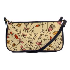 Seamless-pattern-with-different-flowers Shoulder Clutch Bag