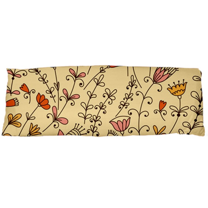 Seamless-pattern-with-different-flowers Body Pillow Case (Dakimakura)