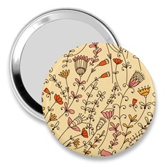 Seamless-pattern-with-different-flowers 3  Handbag Mirrors