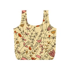 Seamless-pattern-with-different-flowers Full Print Recycle Bag (S)