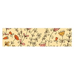 Seamless-pattern-with-different-flowers Oblong Satin Scarf (16  x 60 )