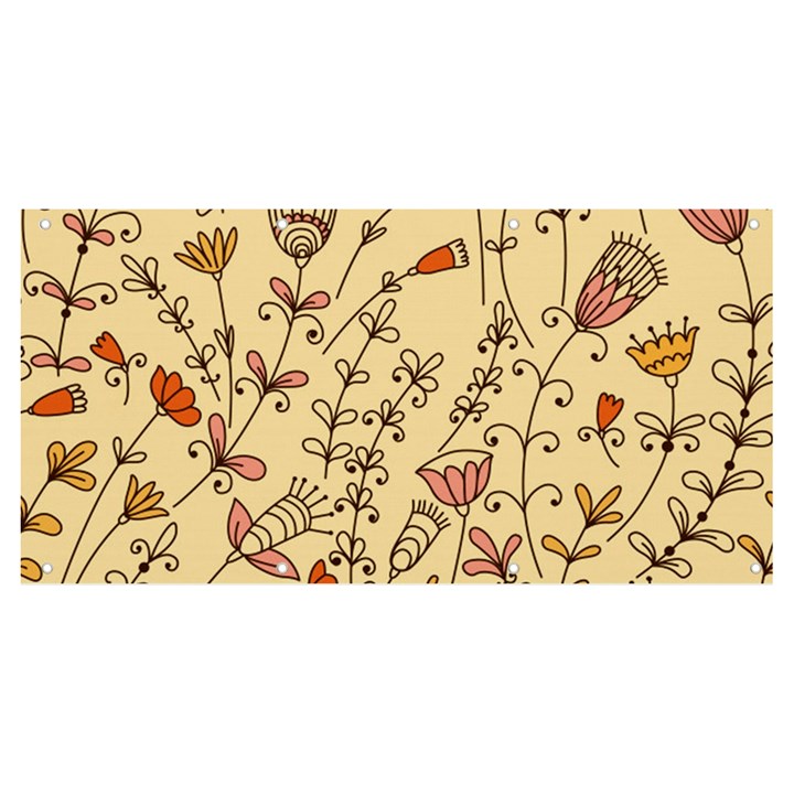 Seamless-pattern-with-different-flowers Banner and Sign 8  x 4 