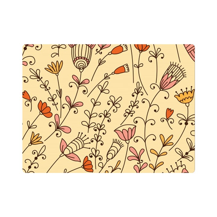 Seamless-pattern-with-different-flowers Flano Blanket (Mini)