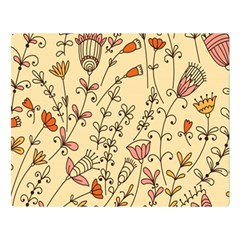 Seamless-pattern-with-different-flowers Flano Blanket (large) by Pakemis