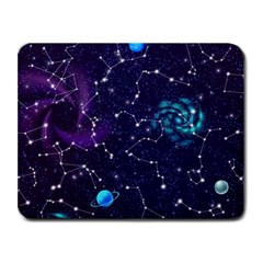 Realistic-night-sky-poster-with-constellations Small Mousepad by Pakemis