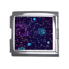 Realistic-night-sky-poster-with-constellations Mega Link Italian Charm (18mm)