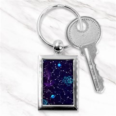 Realistic-night-sky-poster-with-constellations Key Chain (rectangle) by Pakemis