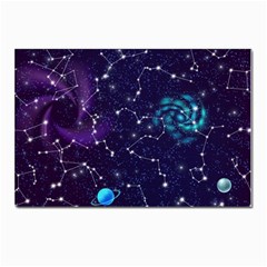 Realistic-night-sky-poster-with-constellations Postcard 4 x 6  (pkg Of 10)