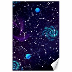 Realistic-night-sky-poster-with-constellations Canvas 20  X 30  by Pakemis